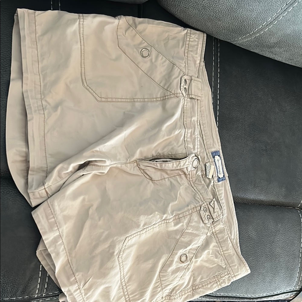 Beige Cargo Shorts